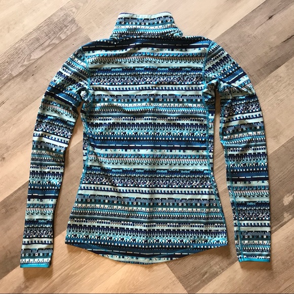 Nike Women’s Pro Dri-Fit Quarter-Zip Pullover Size Medium Blue - Picture 5 of 5